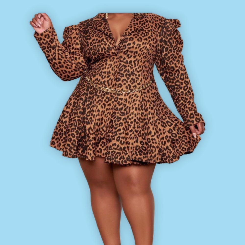Cheetah Print Dress